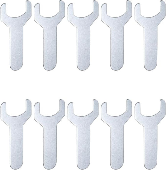 HARFINGTON 10pcs Small Wrench 22x70x1.5mm Metric U-Shaped Single Open Ended by HARFINGTON