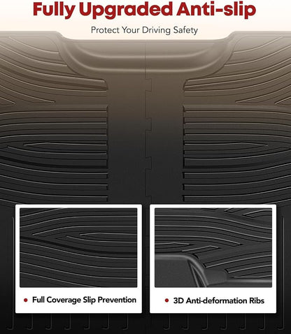 YHTAUTO Floor Mats Fit 2015-2025 Ford F-150 2022-2025 F-150 Lightning SuperCrew - Image 4