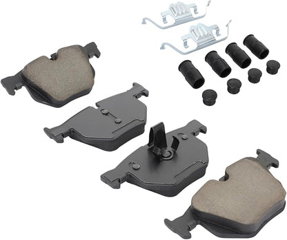 Premium Semi-Metallic Rear Brake Pads Compatible - Image 2