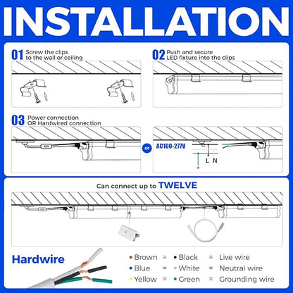 Barrina T5 LED Ceiling Light Fixtures, Corded Electric - Image 9