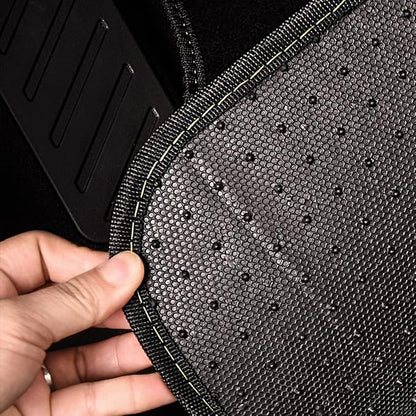 CAR PASS Waterproof Universal Fit Car Floor Mats, Faux Leather Car Carpet Mats - Image 5