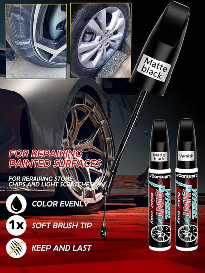 Black Rim Touch Up Paint. Wheel Scratch Repair Pen. Car Rim Paint Pen Quick And - Image 2