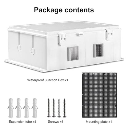Outdoor Electrical Junction Box, ABS Water Resistant Enclosure - Image 7