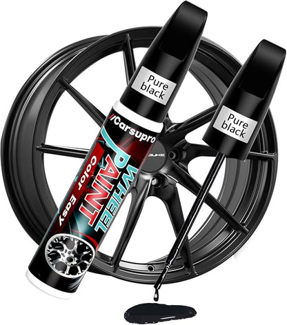 Gloss Black Wheel Repair Kit | Touch Up Paint Pen by Carsupro