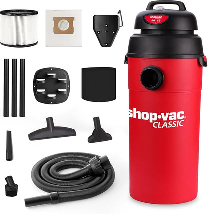 Shop-Vac 5 Gallon 5.5 Peak HP Wet/Dry Vacuum, Wall Mountable Compact Shop Vacuum by Shop-Vac