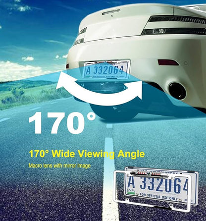 License Plate Backup Camera, JPP Front/Rear View Camera 170° Viewing Angle - Image 4