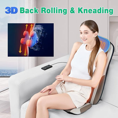 Shiatsu Back Massager with Heat, Massage Chair Pad Seat Cushion - Image 6
