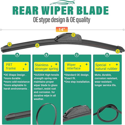 26" 18" 14" Windshield Wiper Blades Replacement - Image 4