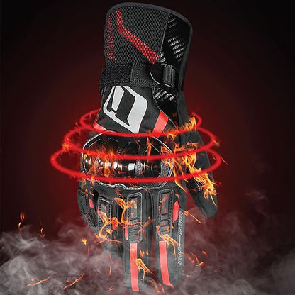 Motorcycle Gloves, Waterproof, Touch Screen, Men's Winter Gloves, Snowmobile - Image 4