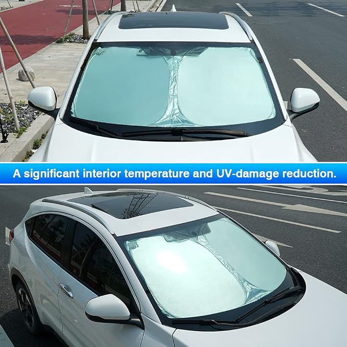 T TGBROS Windshield Sun Shade Custom Fit - Image 5