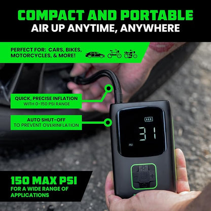 Rhino USA Tire Inflator Portable Air Compressor Upgraded Air Pump - Image 2