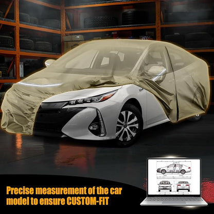 Waterproof Car Covers Replace for 2004-2025 Toyota Prius, Windproof Bands for - Image 8