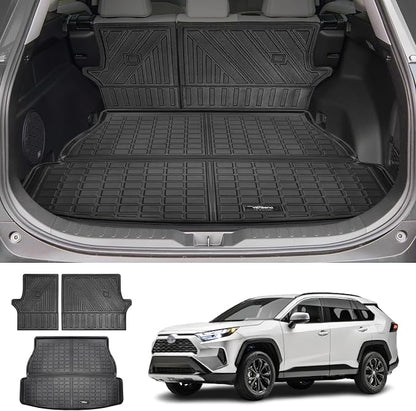 Vanseno Compatible for 2019-2024 2025 Toyota Rav4 Cargo Mat Rear Trunk Mat by Vanseno