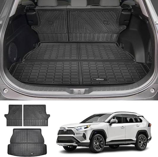 Vanseno Compatible for 2019-2024 2025 Toyota Rav4 Cargo Mat Rear Trunk Mat by Vanseno