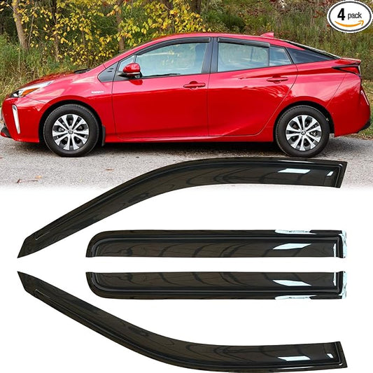 4pcs Original Outside Mount Style Window Rain Guards Shield Side Wind by Deebior
