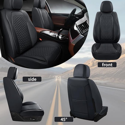 2 Packs Car Seat Covers Leather Car Seat Covers Universal Seat Covers - Image 8