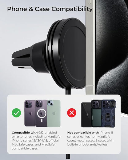 iOttie Velox Qi2 Mini Wireless Charging Car Mount - Image 5