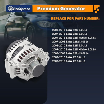 EzeXpreze Alternator for BMW 128i 2008-2013, 328i 2007-2013, 328i xDrive - Image 2