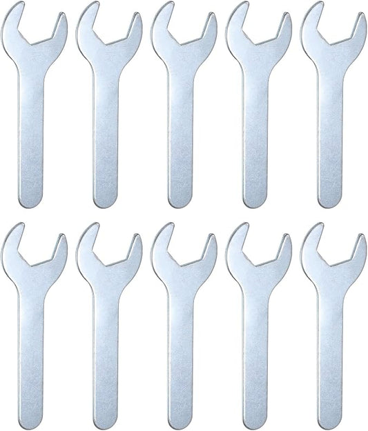 HARFINGTON 10pcs Small Wrench Open End Wrench 23x126x2.8mm Metric U-Shaped by HARFINGTON