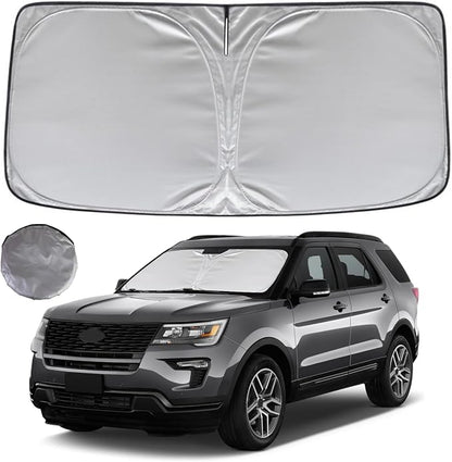 KAYZT Windshield Sun Shade for 2011-2019 Ford Explorer SUV Foldable Sunshade by KAYZT