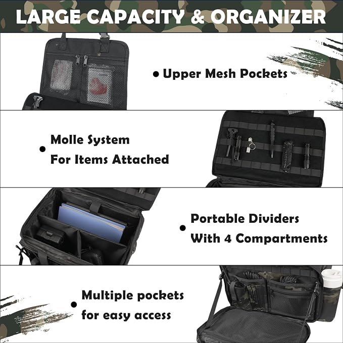 Patrol Bag Law Enforcement, Police Gear Car Front Seat Vehicle Organizer Bags - Image 2