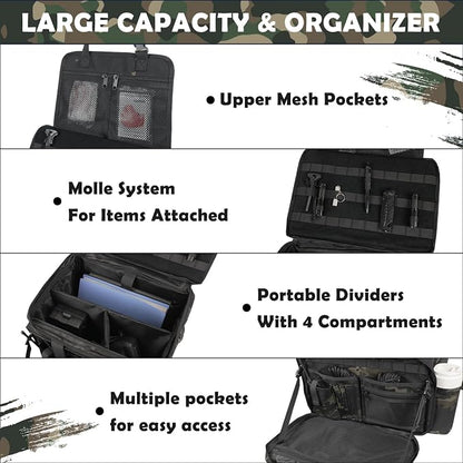 Patrol Bag Law Enforcement, Police Gear Car Front Seat Vehicle Organizer Bags - Image 2