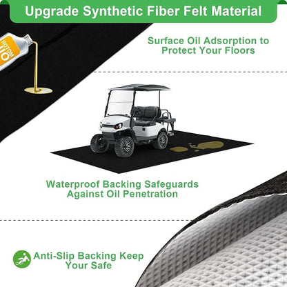 Golf Cart Parking Mat 9.84 ft. x 4.92 ft, 3.0MM Thickened Oil Absorbent - Image 3