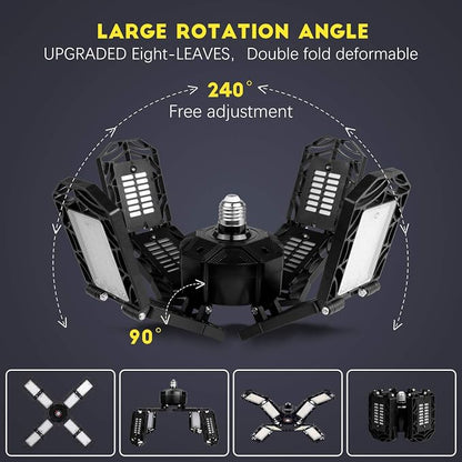 2 Pack LED Garage Light, Super Bright Screw in E26/E27 Ceiling Shop Work Lamp - Image 3