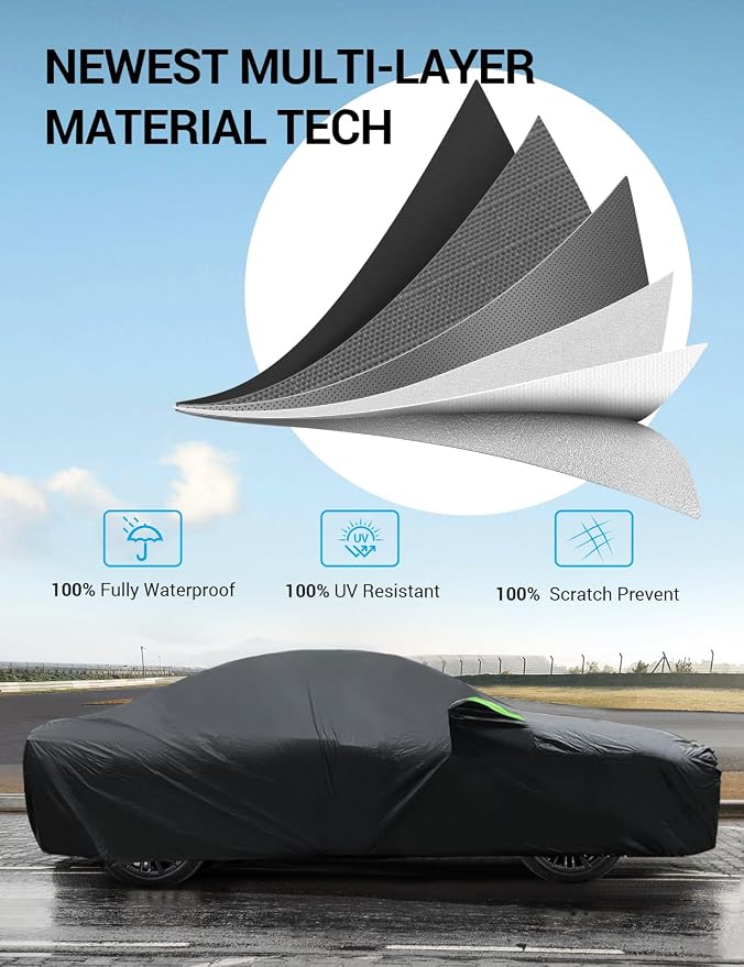 Proadsy 2026 Car Cover for Dodge Charger 2006-2025 2026 Waterproof All Weather - Image 4