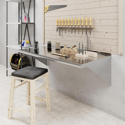 AmGood 48" Long X 24" Deep Stainless Steel Wall Shelf | NSF Certified | - Image 7