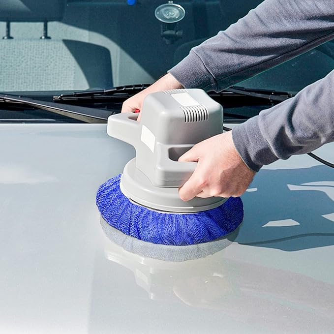 5 to 6 Inch Car Polisher Pad Bonnet, 10*Microfiber+5*Woollen - Image 7