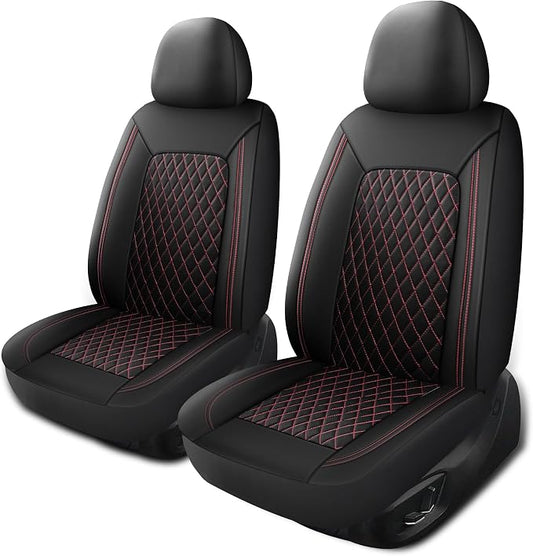 Car Seat Cover, Breathable and Waterproof Leather Seat Covers, Luxury PU by HChengkikz