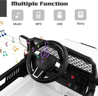 OLAKIDS Kids Ride On Truck, 12V Electric Vehicle Jeep Car - Image 4