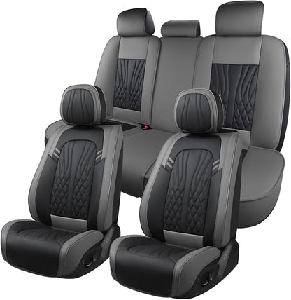 Leather Car Seat Covers, Car Seat Protector Waterproof, Seat Covers Full Set - Image 8