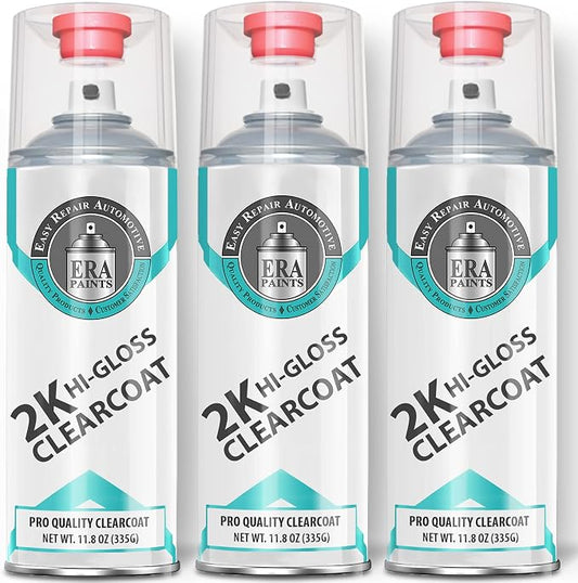 ERA Paints 2K High Gloss Automotive Clear Coat Spray/Aerosol Can – Professional by ERAPaints-AutomotiveTouchUpPaint