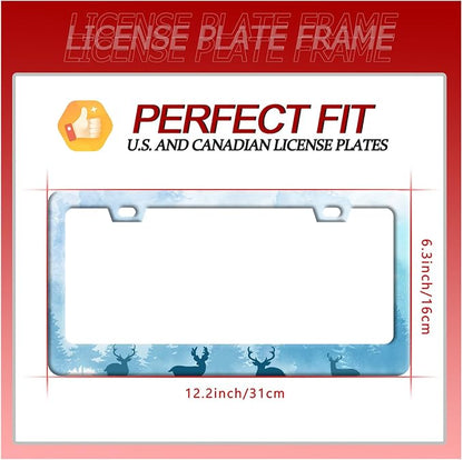 Deer License Plate Deer Forest License Plate Stainless Steel Parts Funny - Image 7