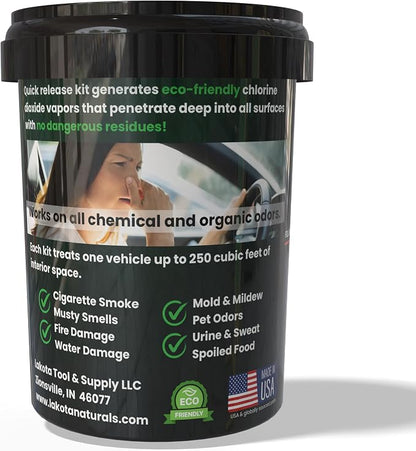 Chlorine Dioxide Fogger Deodorizing Kit, Car Bomb Odor Eliminator, Smoke Smell - Image 2
