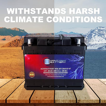 Mighty Max Battery MM-H5 Start and Stop Car BCI Group Size 47 12V 60 AH - Image 5