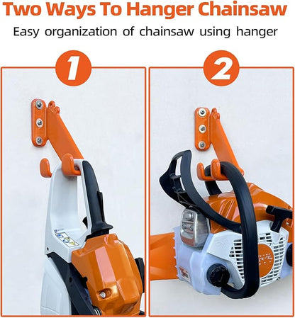 Chainsaw Hanger, 1 Pack Chainsaw Wall Mount, Heavy Duty Chainsaw Holder - Image 2