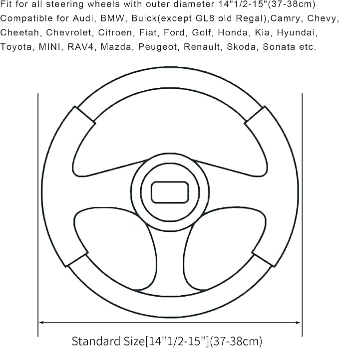 Soft Car Steering Wheel Cover for Sedan, Warm Luxury Velvet, Anti Slip - Image 8