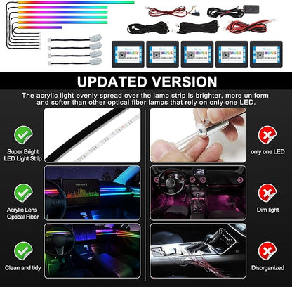 Acrylic Interior Car LED Strip Light - Image 6