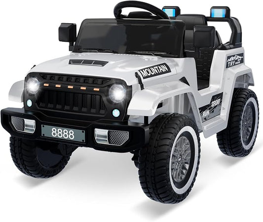 12V Kids Ride on Truck Car, w/Parent Remote Control, Twin 35w Motors, 3 Speeds by Patikuin