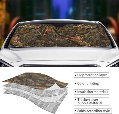Camouflage Hunting Car Windshield Sunshade Front Window Sun Visor Protector - Image 4
