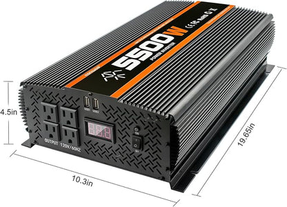 5500 Watt Inverter 5500W Inverter 12V to 110V/120V Power Inverter Truck RV - Image 2