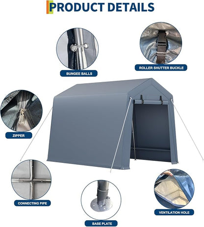 7*10F Outdoor Storage Shed - Image 5