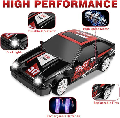 Remote Control Car 1/24 2.4GHz 4WD RC Drift Car, High Speed Drifting RC Cars - Image 3