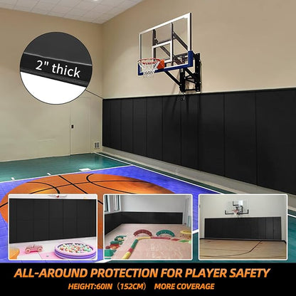 PROGOAL 2"/4" Thick Foam Protection Wall Pad，Gym Basketball-Court - Image 4