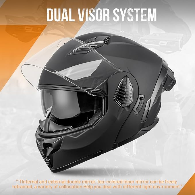 Modular Motorcycle Helmets Full Face Flip up Street Bike Motorcycle Helmet - Image 7