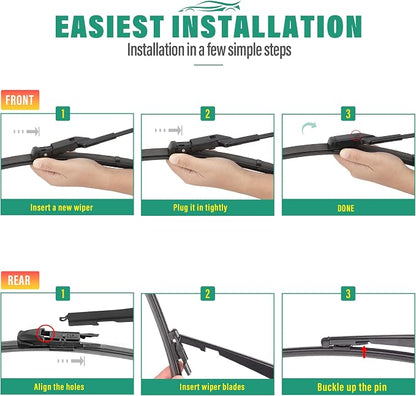 24" 20" 15" Windshield Wiper Blades Replacement - Image 8