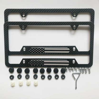 License Plate Frames, 2 Packs Front Rear Car Tags, Aluminum Alloy License Plate by Unknown